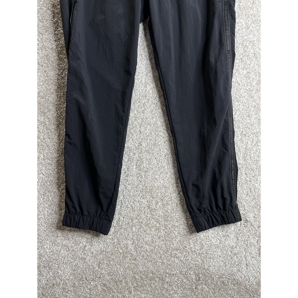ADIDAS Black Nylon Rare Joggers La Marque Aux 3 Bandes Track Pants Small - Picture 9 of 10